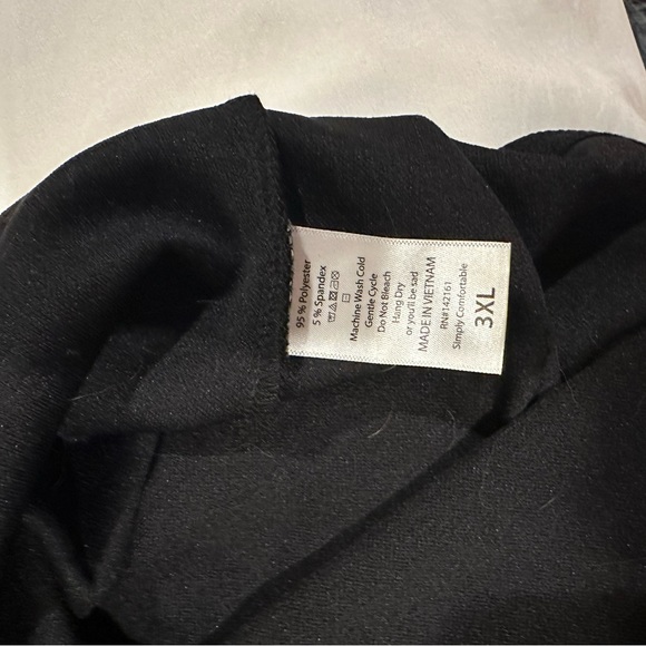 Lularoe Amelia Black And white color block dress NWT 3XL - Picture 7 of 10